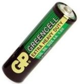 Батарейка АА (пальчикова) GP 1шт 15G-U4 сольова R6, AA