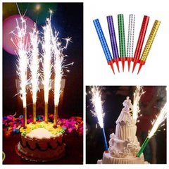 Свічки-набір для торта CAMIS Фонтан 10см 6шт Birthday Candle 30908/8053-17