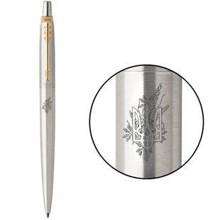 Ручка шариковая Parker 16032_T066b Jotter SS Тризуб с пшеницей