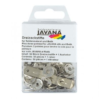 Кнопки 3-зуб (острые, из нержавеющей стали) для натяжки шелка KREUL KREUL Javana 50шт KR-810050