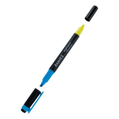 Текстовий маркер Axent Highlighter Dual 2-4мм 2534-A, Блакитний