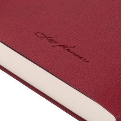 Щоденник 2026 12*20см Leo Planner Alpha м'який 25263*, Бордо
