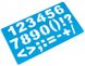 Набір трафаретів Economix Алфавіт,цифри,звірята 4шт E61420