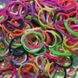 Резинки для плетения Rainbow Loom Bands 200шт. однотонные микс Ассорти 1215 +рогатка +крючок