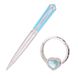 Ручки в наборе Langres Crystal 1шт+крючок для сумки, синий LS.122028-02