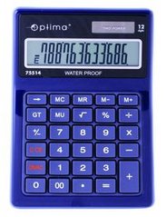 Калькулятор OPTIMA 12 разрядов 171*120*36мм 75514