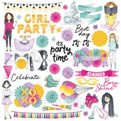 Набір карток - картинок для декору Фабрика Декору 02063 Party girl