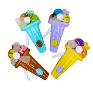 Вентилятор ручний механічний Ice Cream Mini Fan Морозиво 13см асорті 2094/642