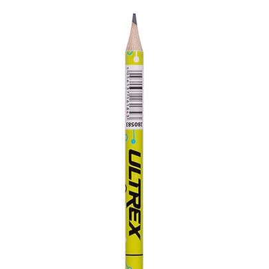 Олівець чорнографітний простий Yes з ластиком Ultrex ! ПОШТУЧНО ! 280583