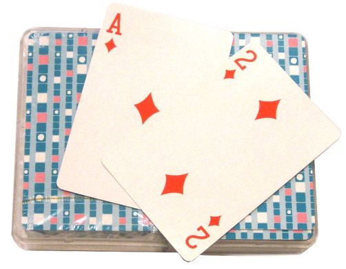 Карты игральные 2 колоды 54 карты пластиковые, в пластиковой упаковке High Quality F-36