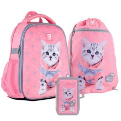 Школьный набор: рюкзак+пенал+сумка д/обуви Kite Studio Pets SET_SP21-555S-2