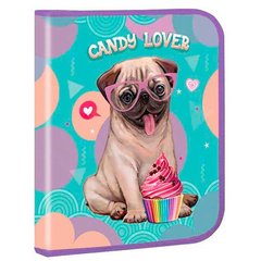 Папка для зошитів B5 Kidis картонна на блискавці 14057 Candy Lover