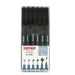 Рапидографы набор 6шт (0,1-2,0+BR) Joyko DP-298S