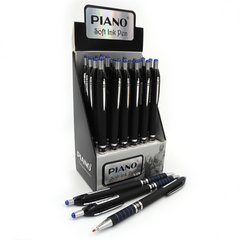 Кулькова ручка PIANO PB-165 пише синім, корпус асорті