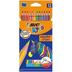 Карандаши цветные 12цв. BIC Kids Evolution Stripes 950522