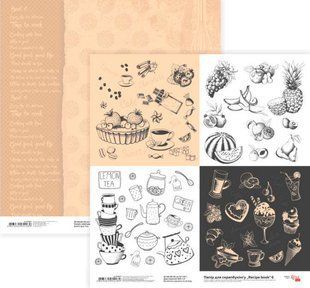 Бумага для скрапбукинга Rosa Talent 30*30см Recipe book 6 двухсторонняя 200 г/м 5316037