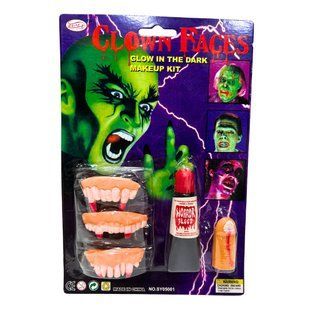 Хеловін Іграшка для Halloween щелепи з кликами + кров та палець 26-95