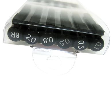 Рапидографы набор 6шт (0,1-2,0+BR) Joyko DP-298S