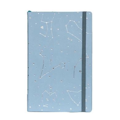 Планер мини Kirisketch эко кожзам Звездное небо 13*21см 2230, Голубой