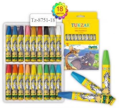 Крейда пастель TUKZAR 18кол. 8751-18 Oil