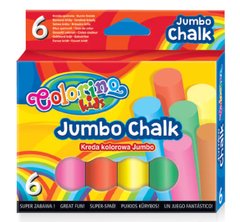 Мелки цветные 6шт Colorino Jumbo 65818