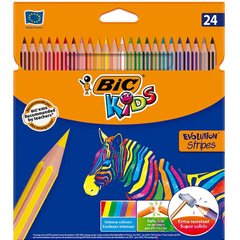 Карандаши цветные 24цв. BIC Kids Evolution Stripes 950525