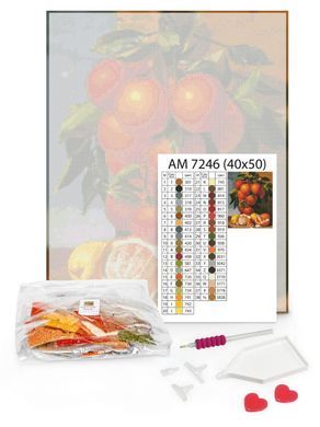 Алмазная мозаика по номерам на холсте - 30*40см Идейка АМО8141 Уютный домик