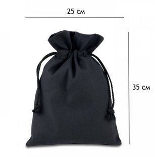 Мешочек для декорирования хлопковый, черный, 25*35см Rosa Talent 135 г/кв.м 2801526