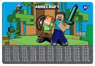Підкладка настільна Yes пластикова 42,5*29см з таблицею множення Minecraft 492063