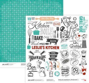 Бумага для скрапбукинга Rosa Talent 30*30см Recipe book 7 двухсторонняя 200 г/м 5316038
