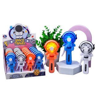 Вентилятор ручний механічний Mini Fan Space Астронавт 15см асорті 2093/643