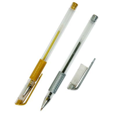 Ручки набір 6кол. гель ZiBi Metallic ZB.2203-99, Рожевий