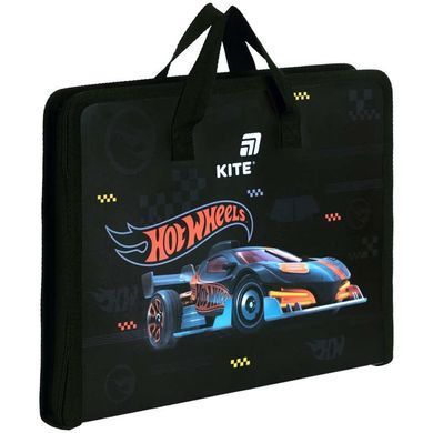 Портфель А4 Kite мод 202 Hot Wheels пластик на молнии HW26-202