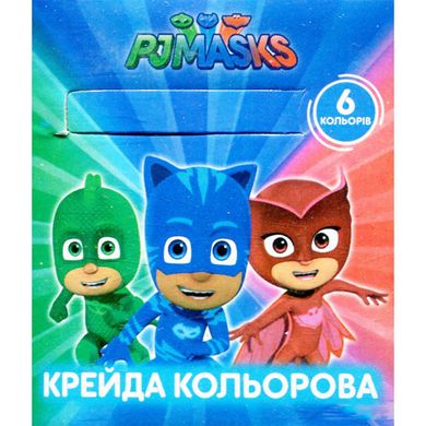 Мелки цветные 6шт Перо PJ Masks 712405