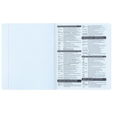 Тетрадь школьная предметная А5+ 168*203мм 48л. Kite в клетку, Bright История K25-240-14