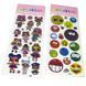 Наклейки детские №ST-3025 Laser stickers в ассортименте