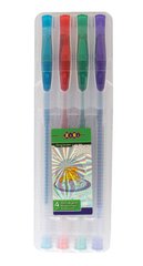 Ручки в наборе 4цв. гелевые ZiBi Glitter ZB.2200-99