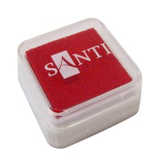 Штемпельна подушка Santi з пігментним чорнилом 2,5*2,5см Червона ! ПОШТУЧНО 2/24 ! 740124-к.