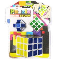 Іграшка Кубік Рубіка 3х3, набір 2шт + змійка №890