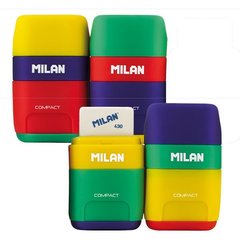 Гумка-ластик з чинкою MILAN Compact mix 4710236