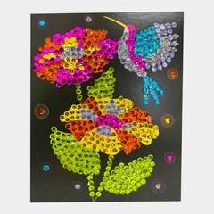 Набір для творчості Апельсин Мозаїка з паєток НТ-28-03 Квіти