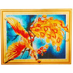 Алмазная живопись мозаика по номерам на холсте 40*50см Лидер GC014 Жар-птица