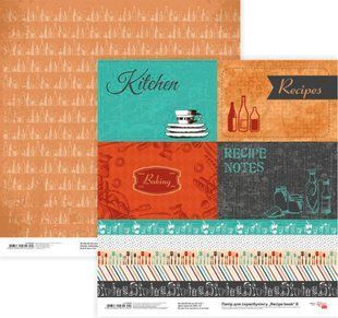Бумага для скрапбукинга Rosa Talent 30*30см Recipe book 8 двухсторонняя 200 г/м 5316039
