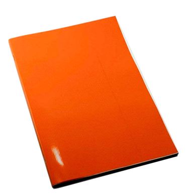 Тетрадь А4 (29,5*20,5см) 60л. Офорт Neon пластиковая обложка в клетку 4A060K, Оранжевый