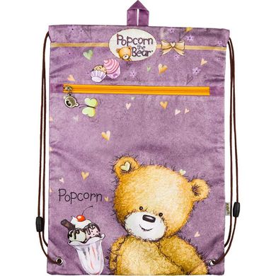 Сумка для взуття KITE мод 601 Popcorn Bear PO18-601M-1 з карманом