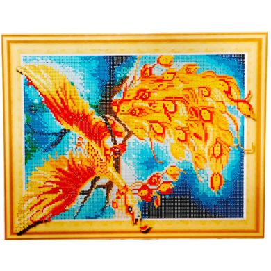 Алмазна мозаїка по номерам на холсті 40*50см ЛИДЕР GC014 Жар-птиця