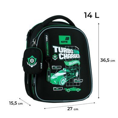 Рюкзак Kite школьный мод 555 Education teens HW26-555S Hot Wheels 36,5*27*15,5см