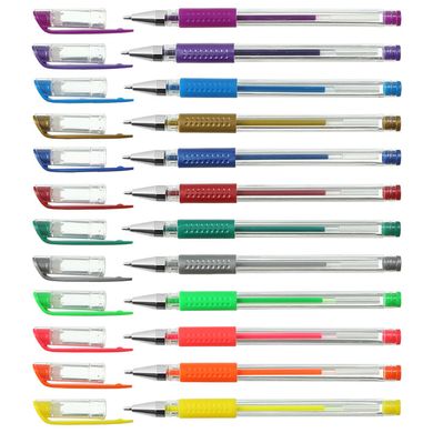 Ручки в наборе 12цв. гелевые ZiBi Neon + Metallic ZB.2205-99