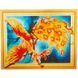 Алмазна мозаїка по номерам на холсті 40*50см Лидер GC014 Жар-птиця