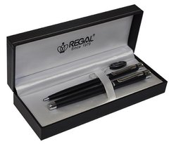 Ручки в наборе REGAL перо+шарик в футляре R68008.L.BF